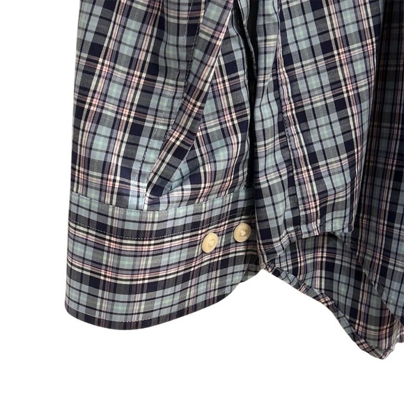 Peter Millar Men's Plaid Button-Crown Ease Down Shirt Size L Long Sleeve - Picture 12 of 15